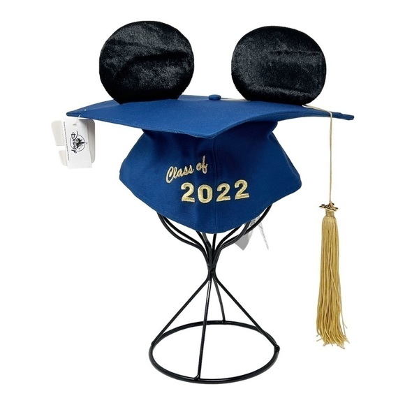 NWT Disney Parks Graduation 2022 Mickey Icon Ear Hat Cap for Adults - Picture 1 of 5